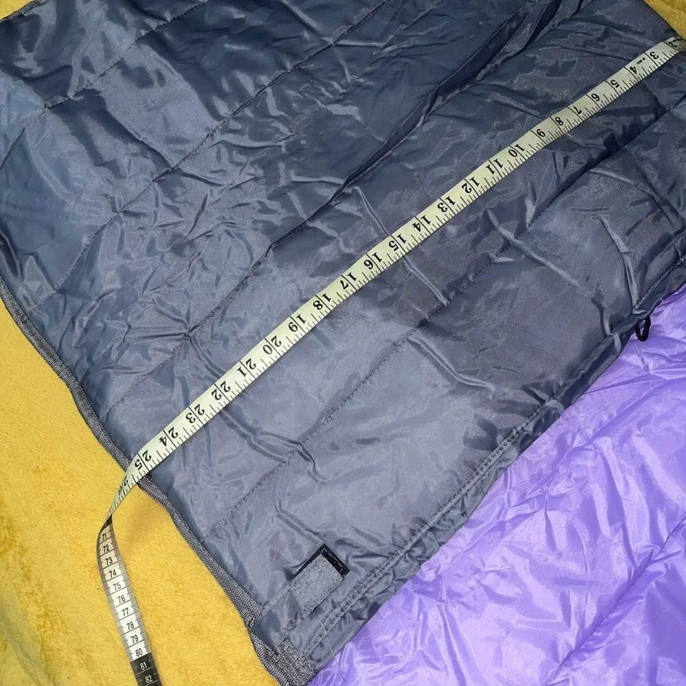 Pawsitively Posh Green Purple interior Pet Sleeping Bag